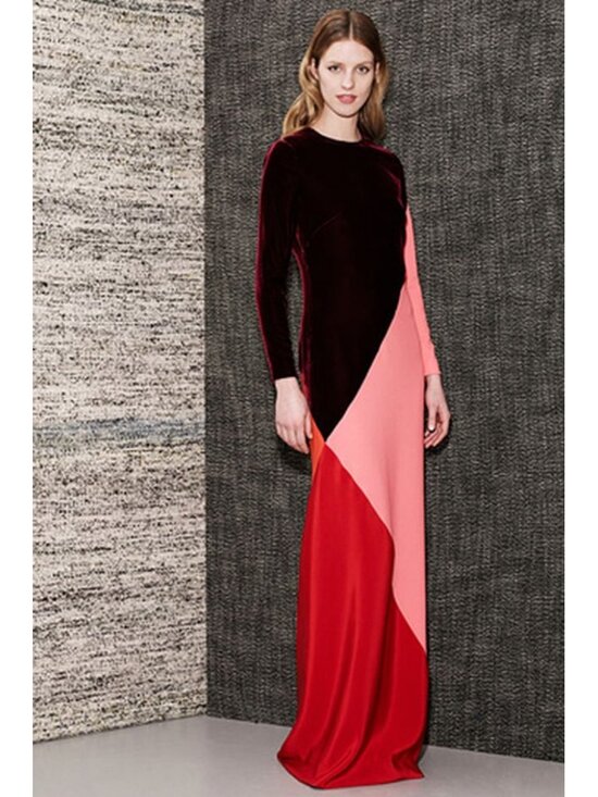 Tuckernuck Dresses & Skirts - NWT Tuckernuck Colorblocked Tricolor Velvet Maxi Dress Size M